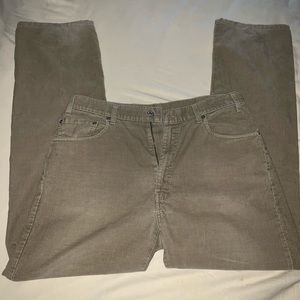 Levi 505 tan corduroy pants 34w 32L
